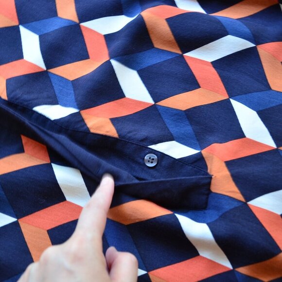 HOBBS Aubery Dress Size US 8 Navy - Picture 7 of 16